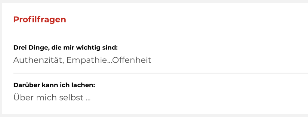 Datingprofil schlecht 