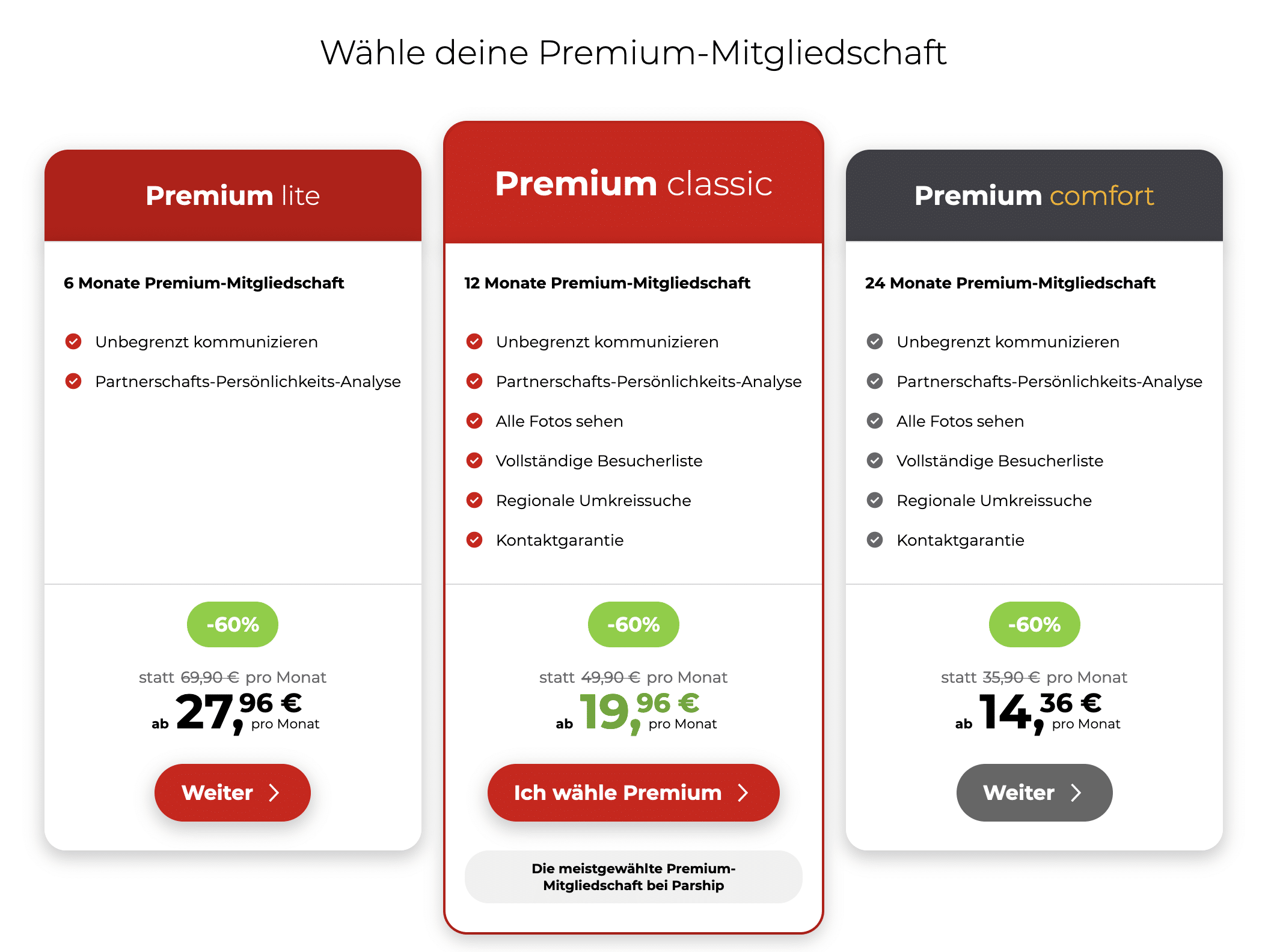 Parship Kosten